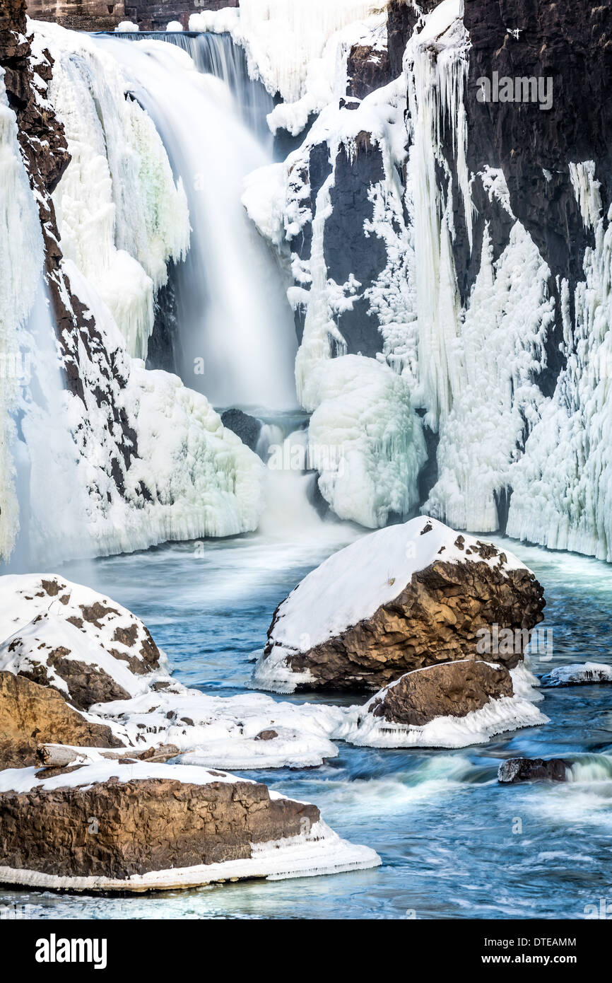 Congelados Great Falls en Paterson, NJ Foto de stock