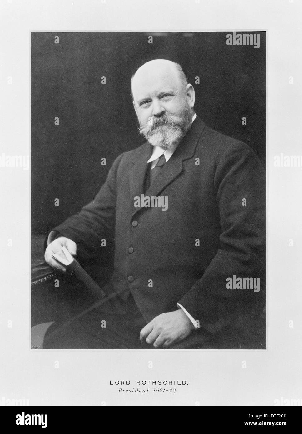 Señor Lionel Walter Rothschild (1868-1937) Foto de stock