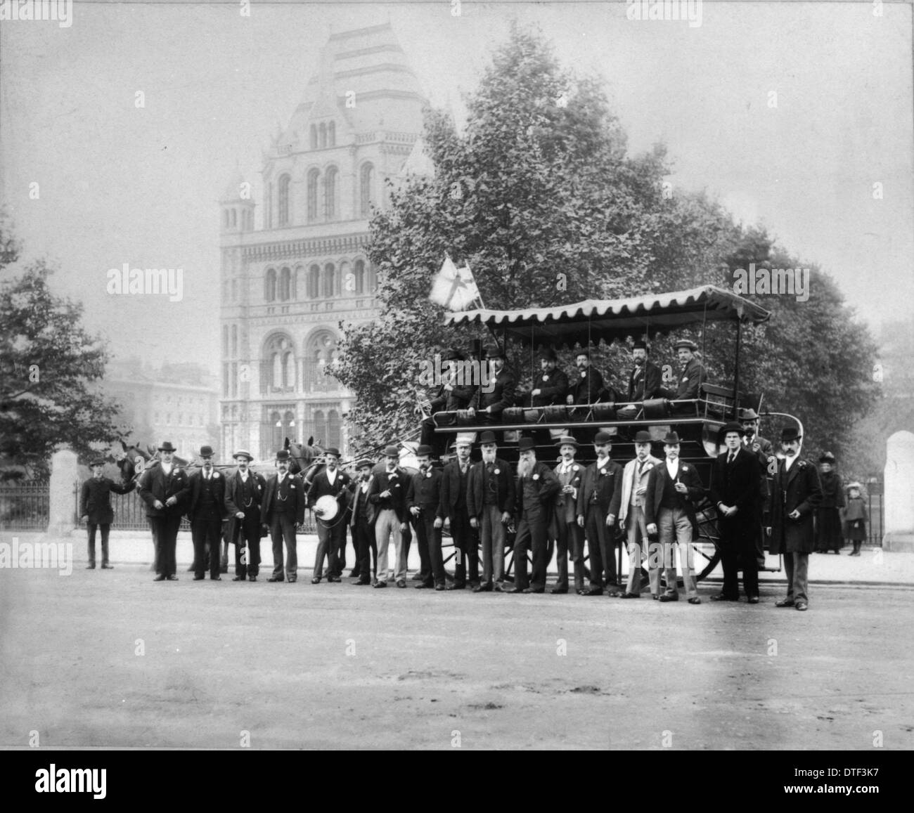 Excursión personal de obras, el Museo de Historia Natural Foto de stock