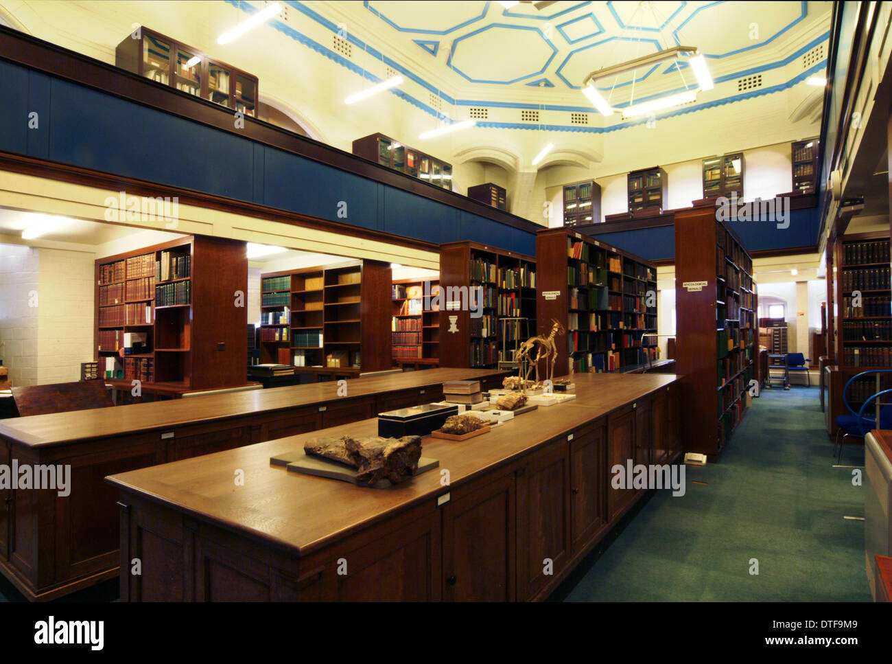 La sala de Colecciones Especiales Biblioteca Botánica Foto de stock