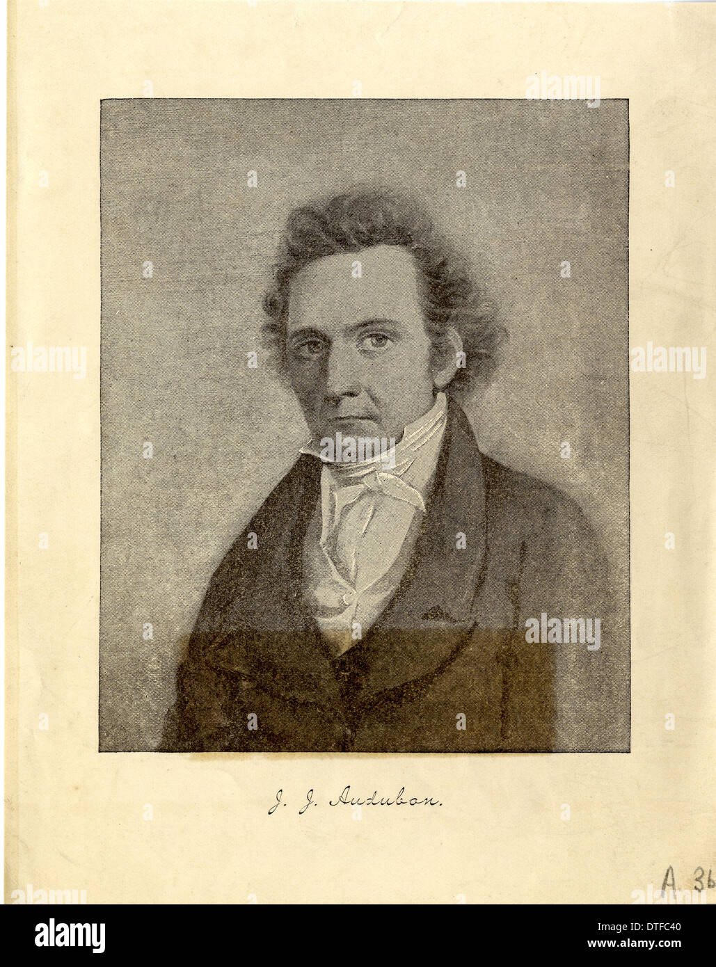 John James Audubon (1785-1851) L. Foto de stock