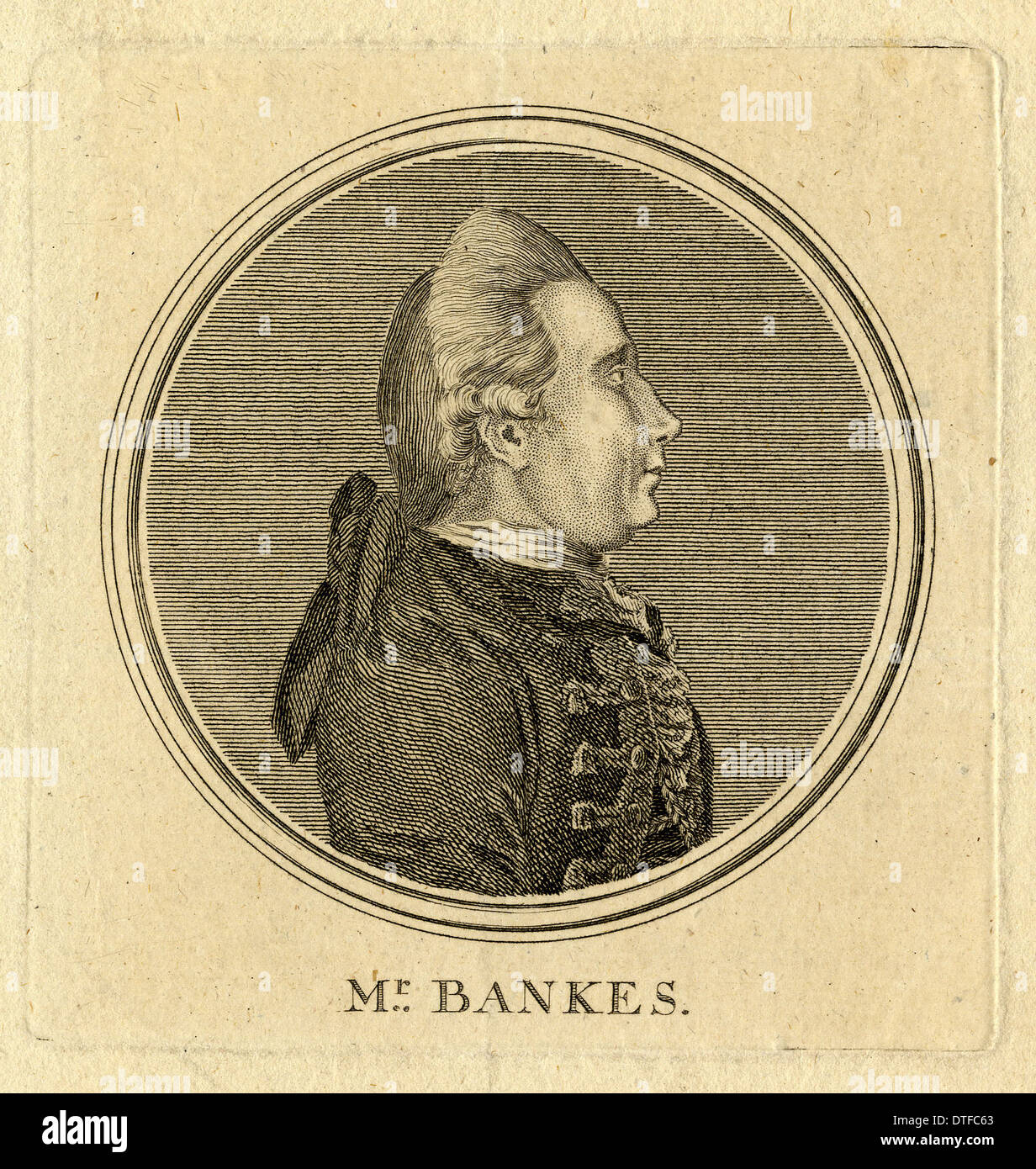 Sir Joseph Banks (1743-1820) Foto de stock