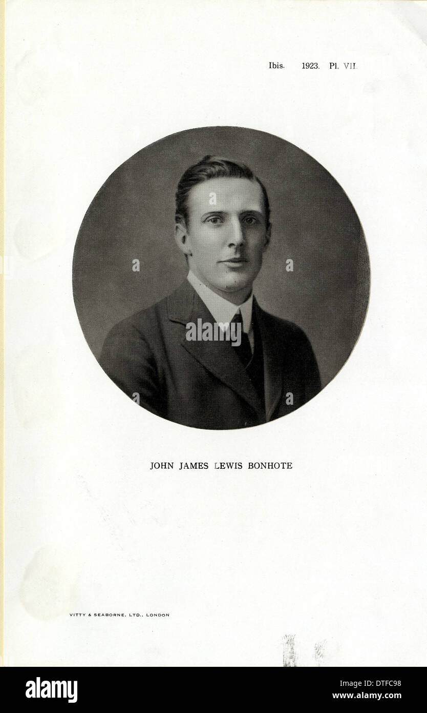 John James Lewis Bonhote (1875-1922) Foto de stock