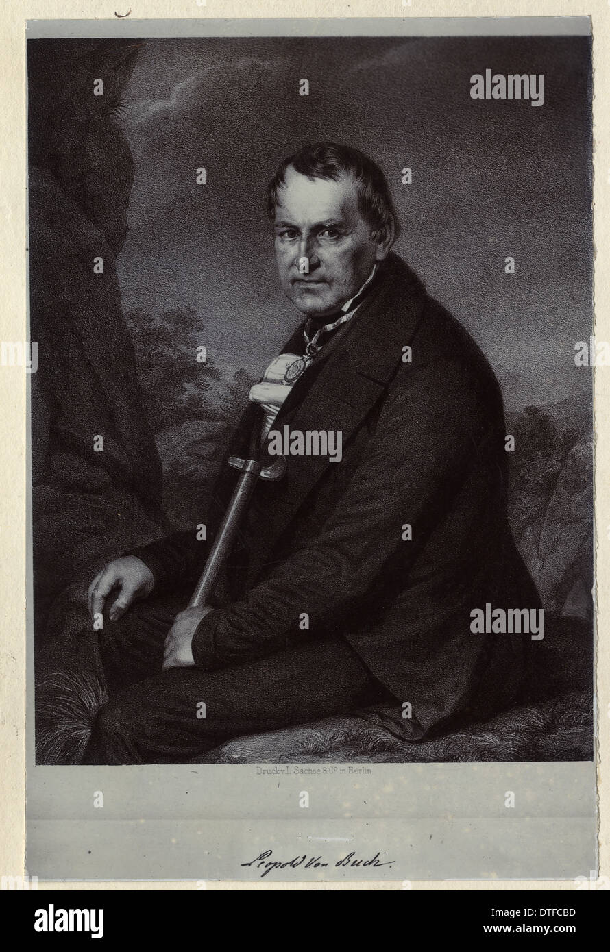 Christian Leopald von Buch (1774-1853) Foto de stock