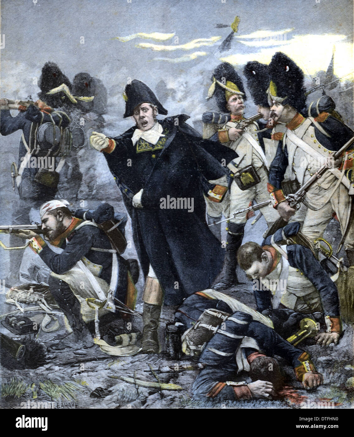 Pierre Cambronne (1770-1842) General del Imperio Francés en la batalla de Waterloo (1815) Foto de stock