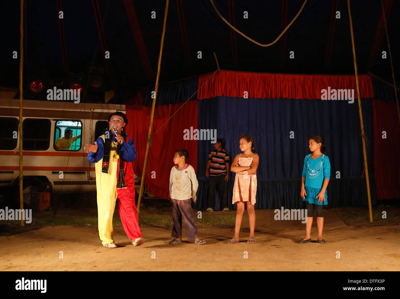 Circo ambulante, Mechapa, Nicaragua Foto de stock