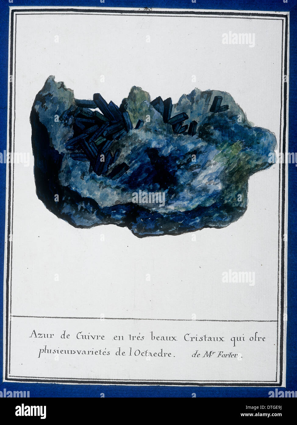 44 Chapa de mineralogie por Desfontaines Swebach Foto de stock