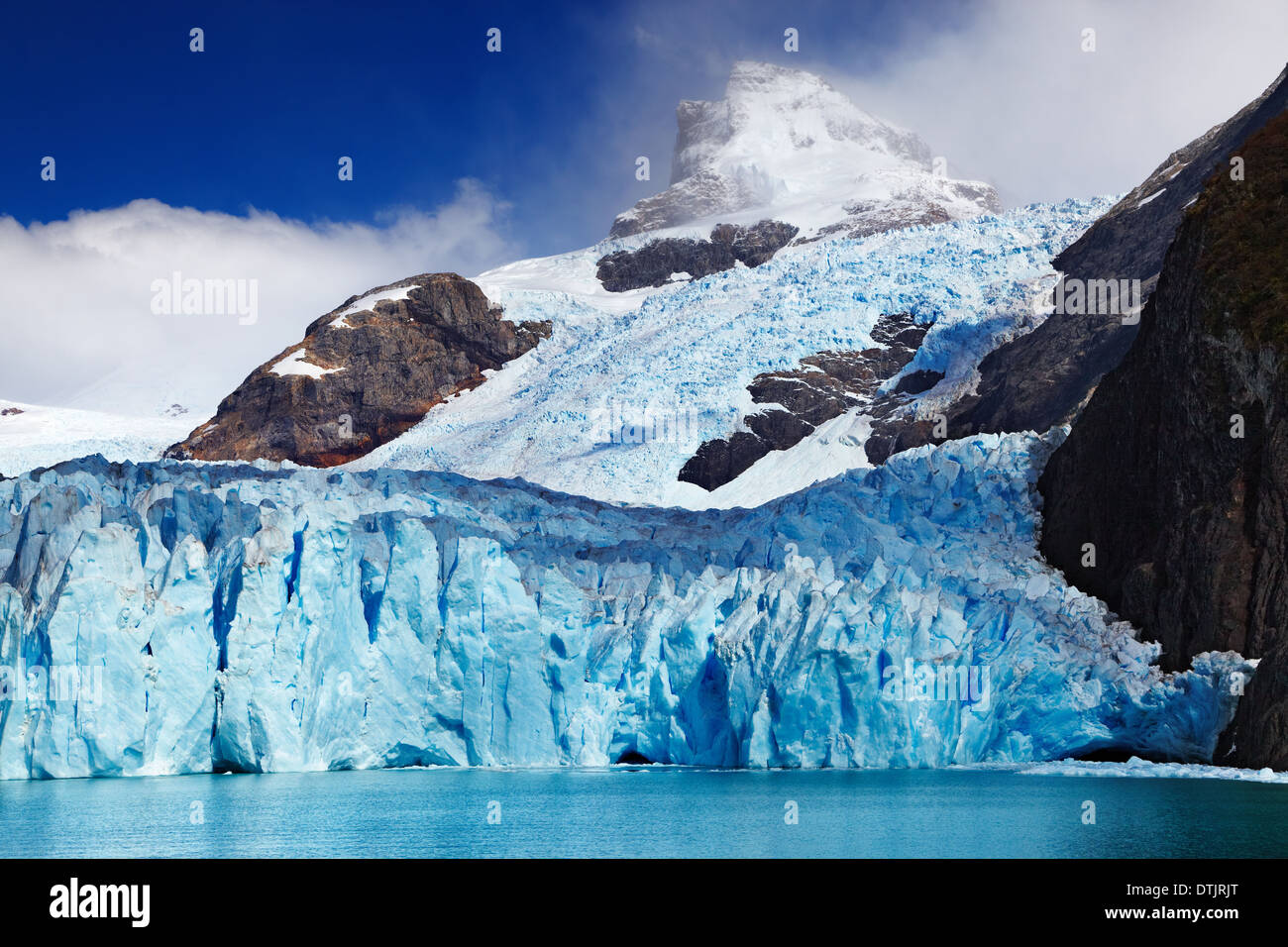 El Glaciar Spegazzini, Lago Argentino, Patagonia, Argentina Foto de stock