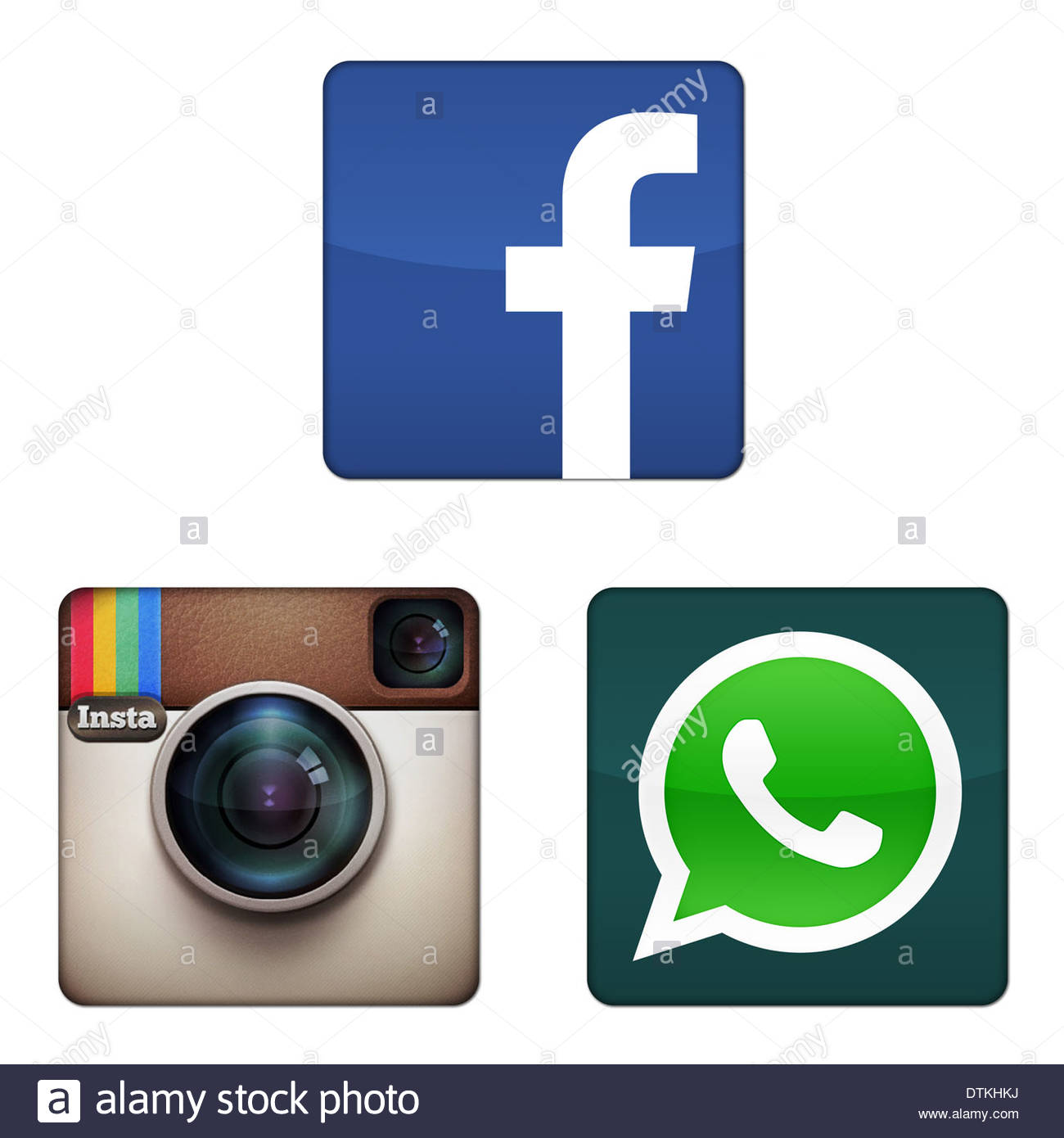 Facebook Whatsapp Instagram App Logo Icono Signo Boton Foto