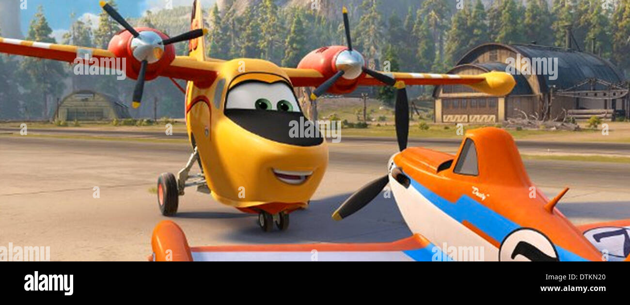 Aviones: Incendios y rescate de 2014 Disney Enterprises Inc animación Foto de stock