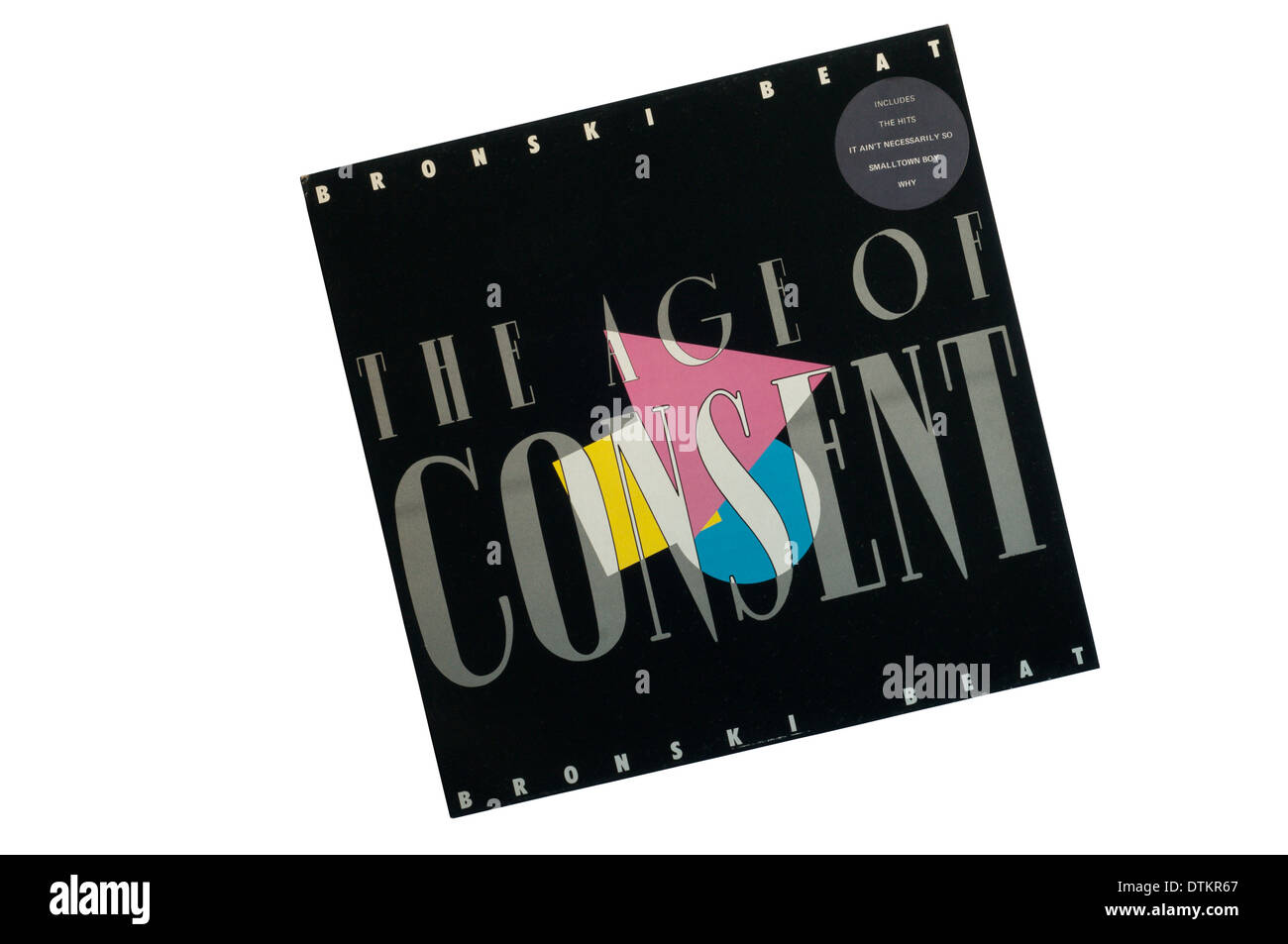 La edad de consentimiento es el álbum debut de la banda de synthpop Bronski Beat. Fue lanzado en 1984. Foto de stock