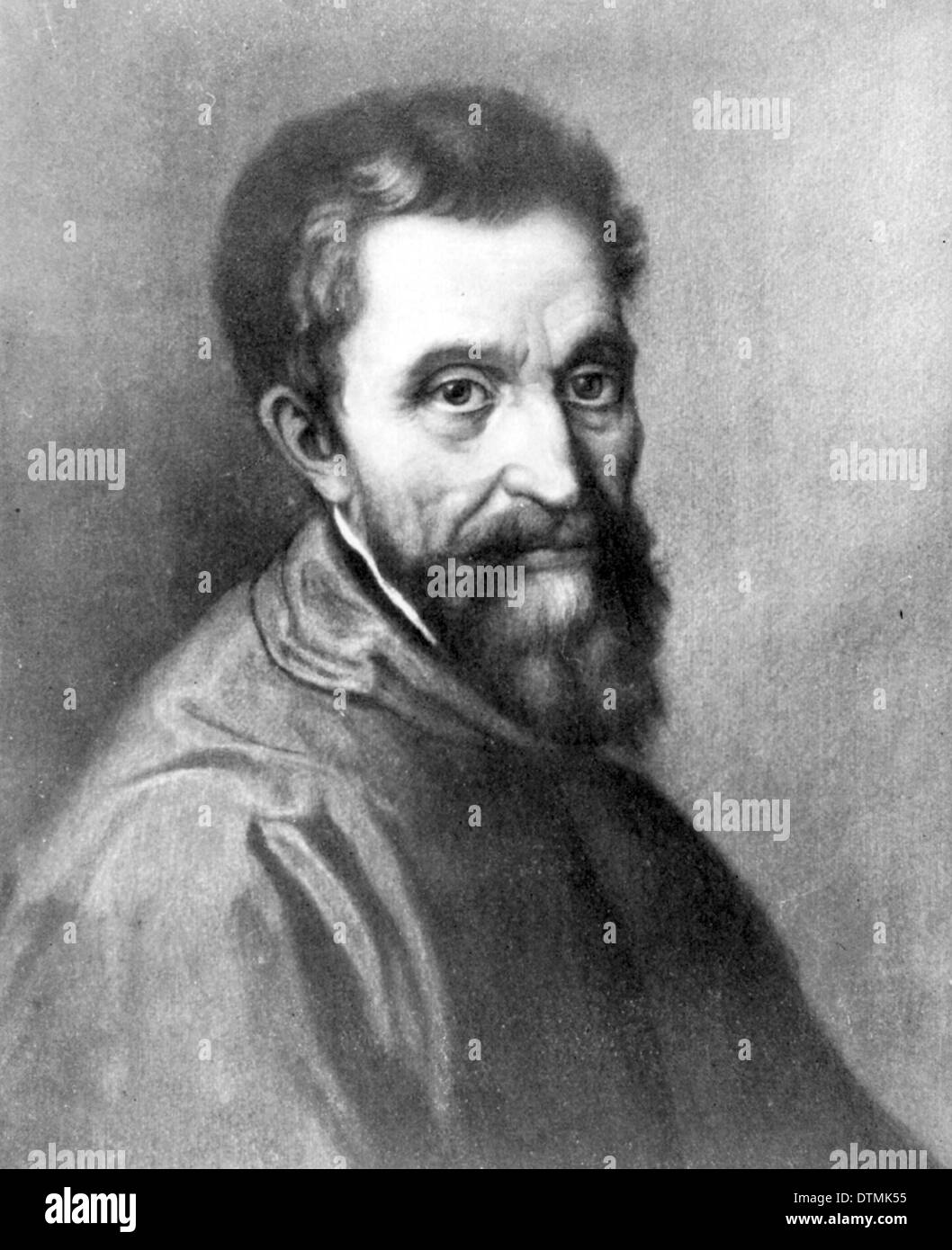 Michelangelo, Michelangelo di Lodovico Buonarroti Simoni, escultor, pintor italiano Foto de stock