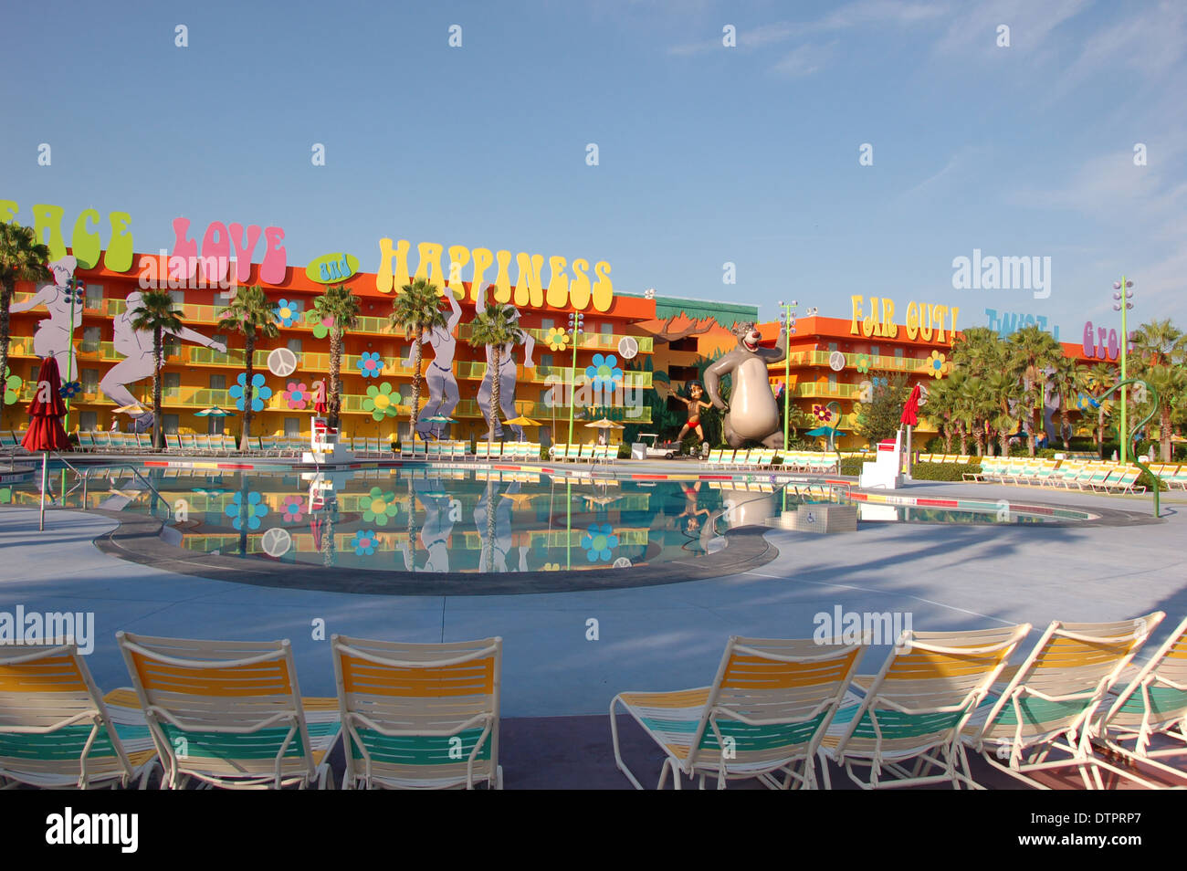 El Pop Century Resort en Walt Disney, Orlando, Florida, EE.UU Foto