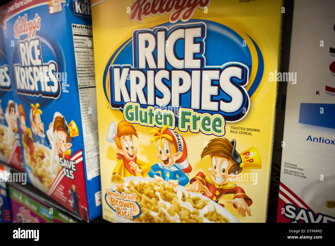 Rice krispies gluten free cajitas fotografías e imágenes de alta