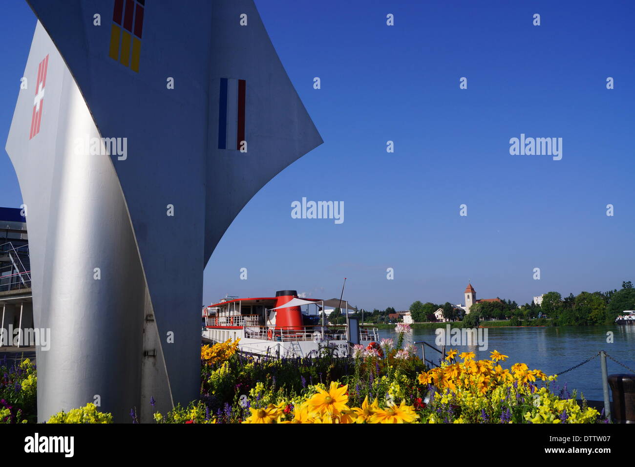 Triángulo fronterizo,Basel,Suiza Foto de stock