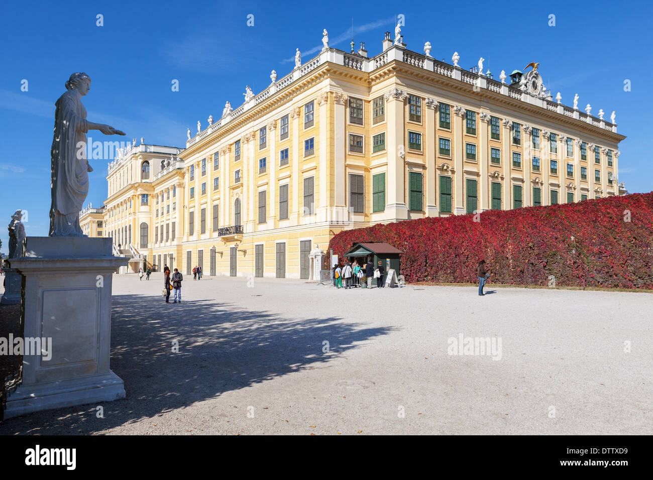El Palacio de Schönbrunn en Viena Foto de stock