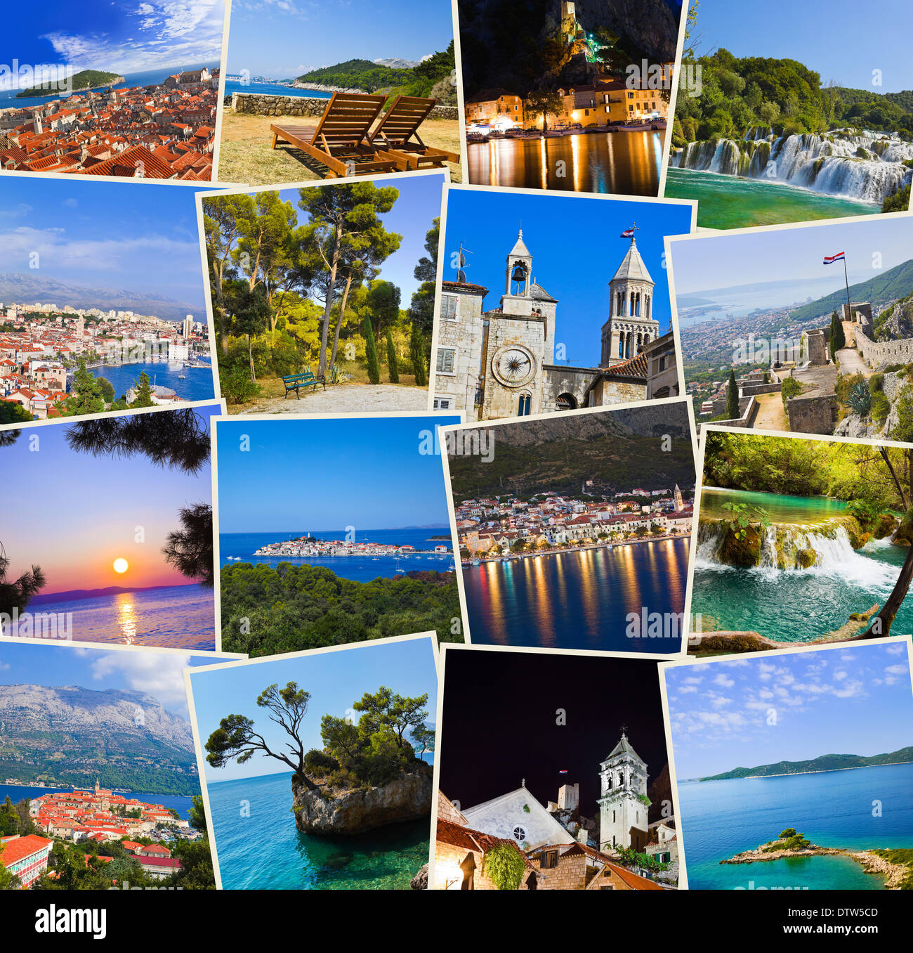 Pila de Croacia fotos de viajes Foto de stock