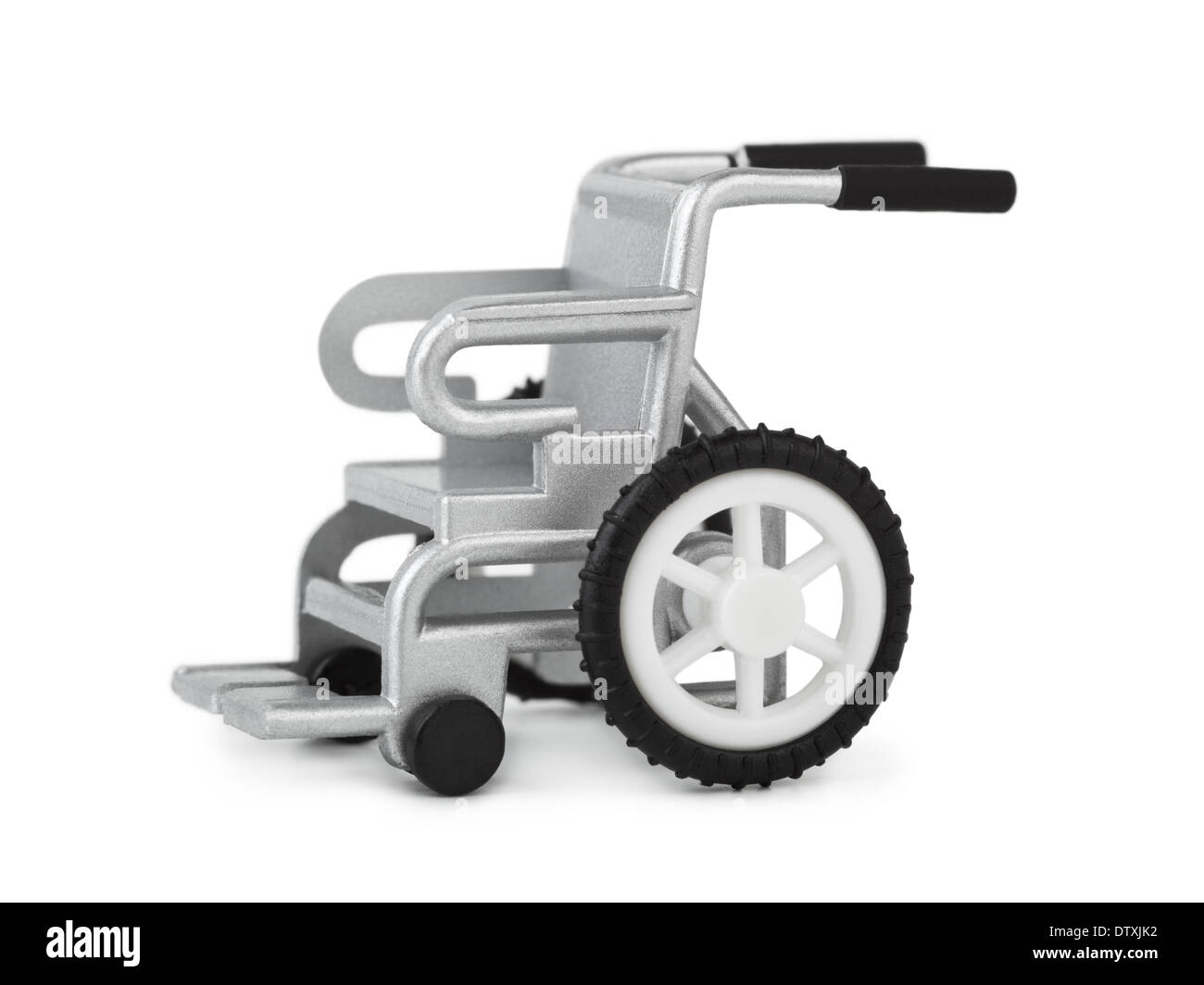 Silla de ruedas de juguete aislado sobre fondo blanco Fotografía de stock -  Alamy