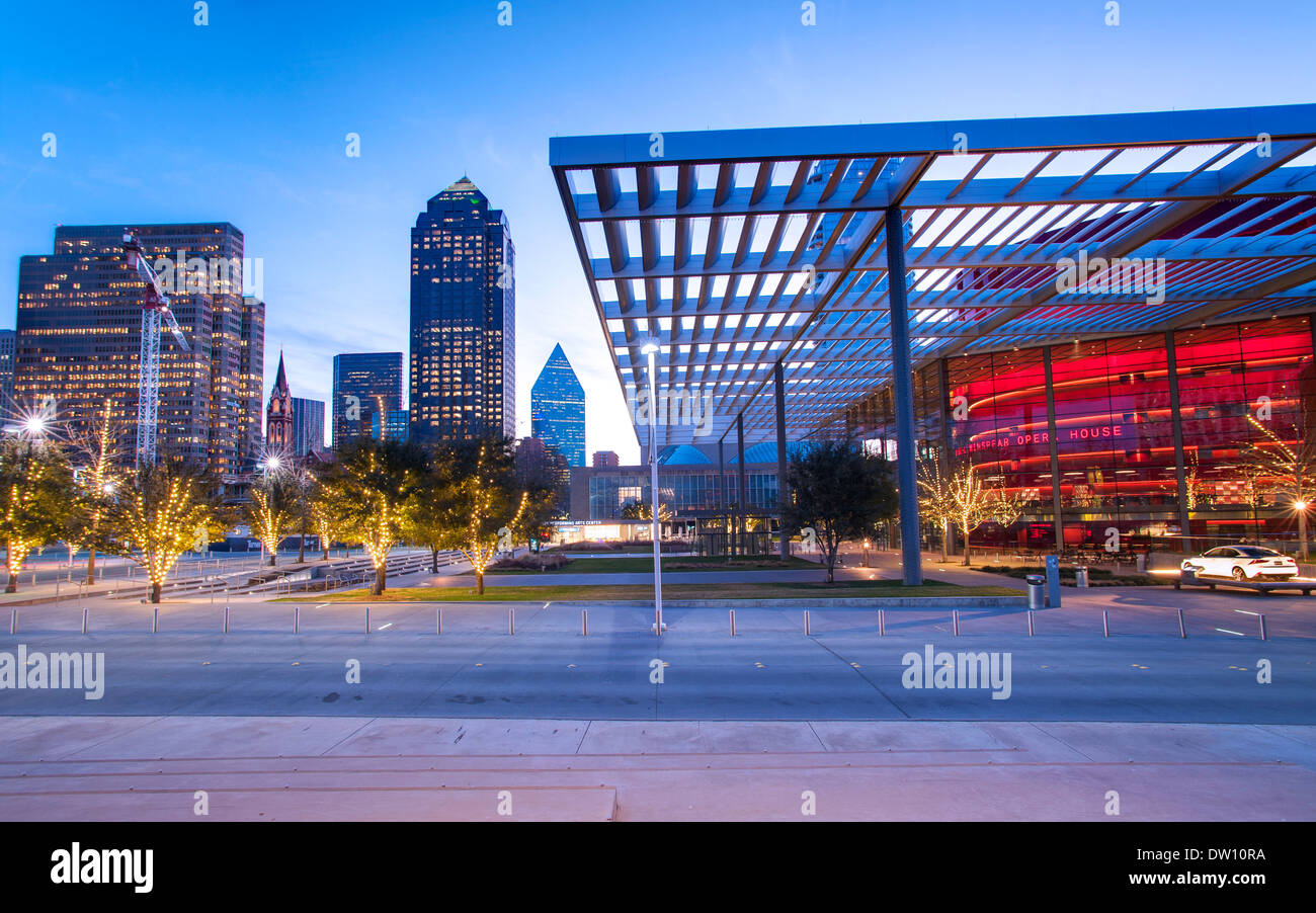 Performing Arts Center en Dallas, Texas Foto de stock