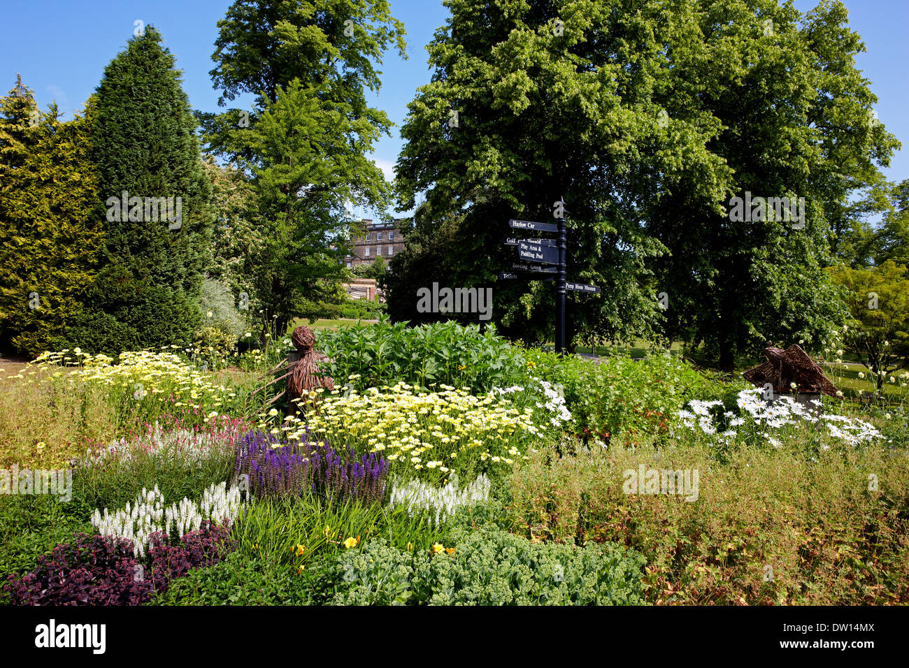 Jardines del Valle de Harrogate, North Yorkshire Foto de stock