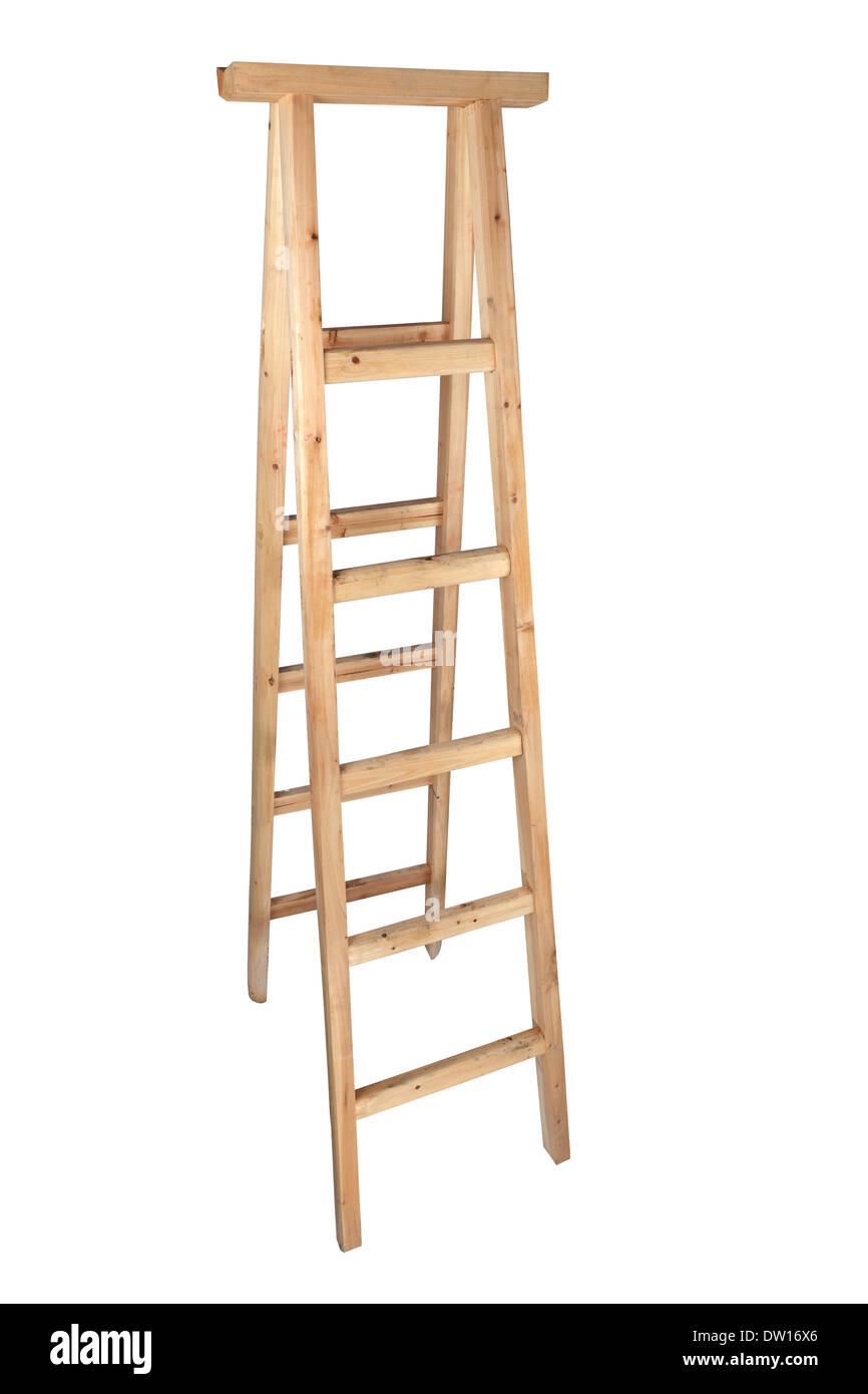 Escalera de espiga de madera Foto de stock