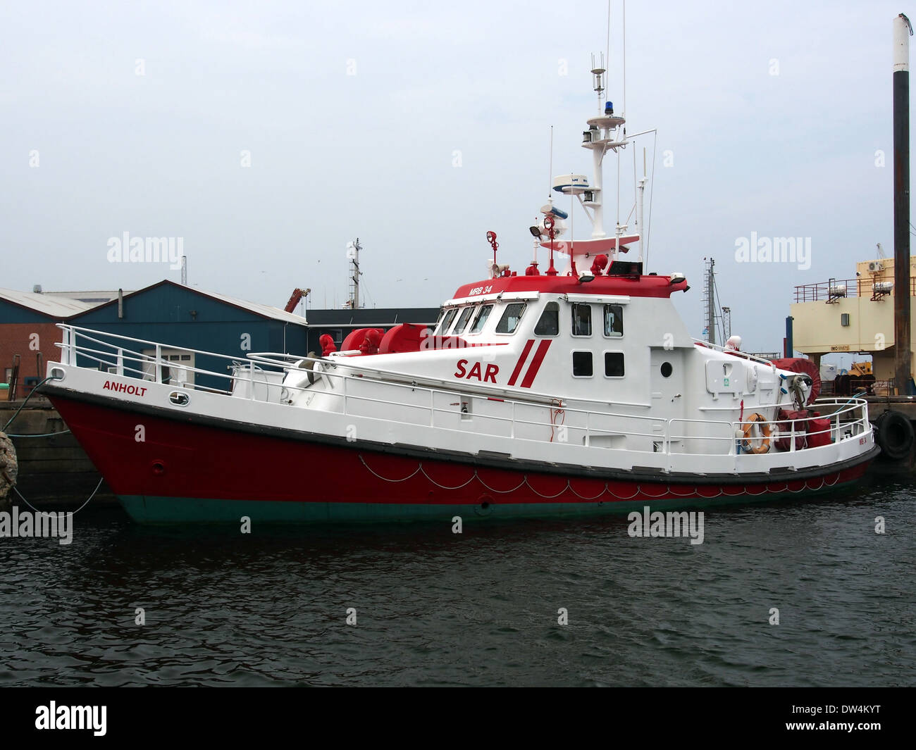 34 MRB SAR 34 MRB (barco, 1969) en Greena, Dinamarca Foto de stock