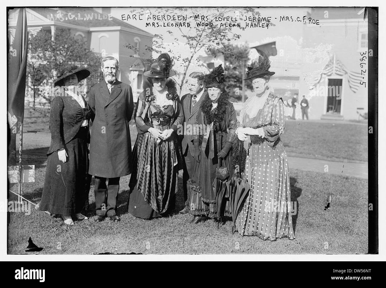 La Sra. G.L. Wilde, Earl de Aberdeen, Sra. Lovell, San Jerónimo, la Sra. C.F. El ROE, la Sra. Leonard Wood, Allan Hawley (LOC) Foto de stock