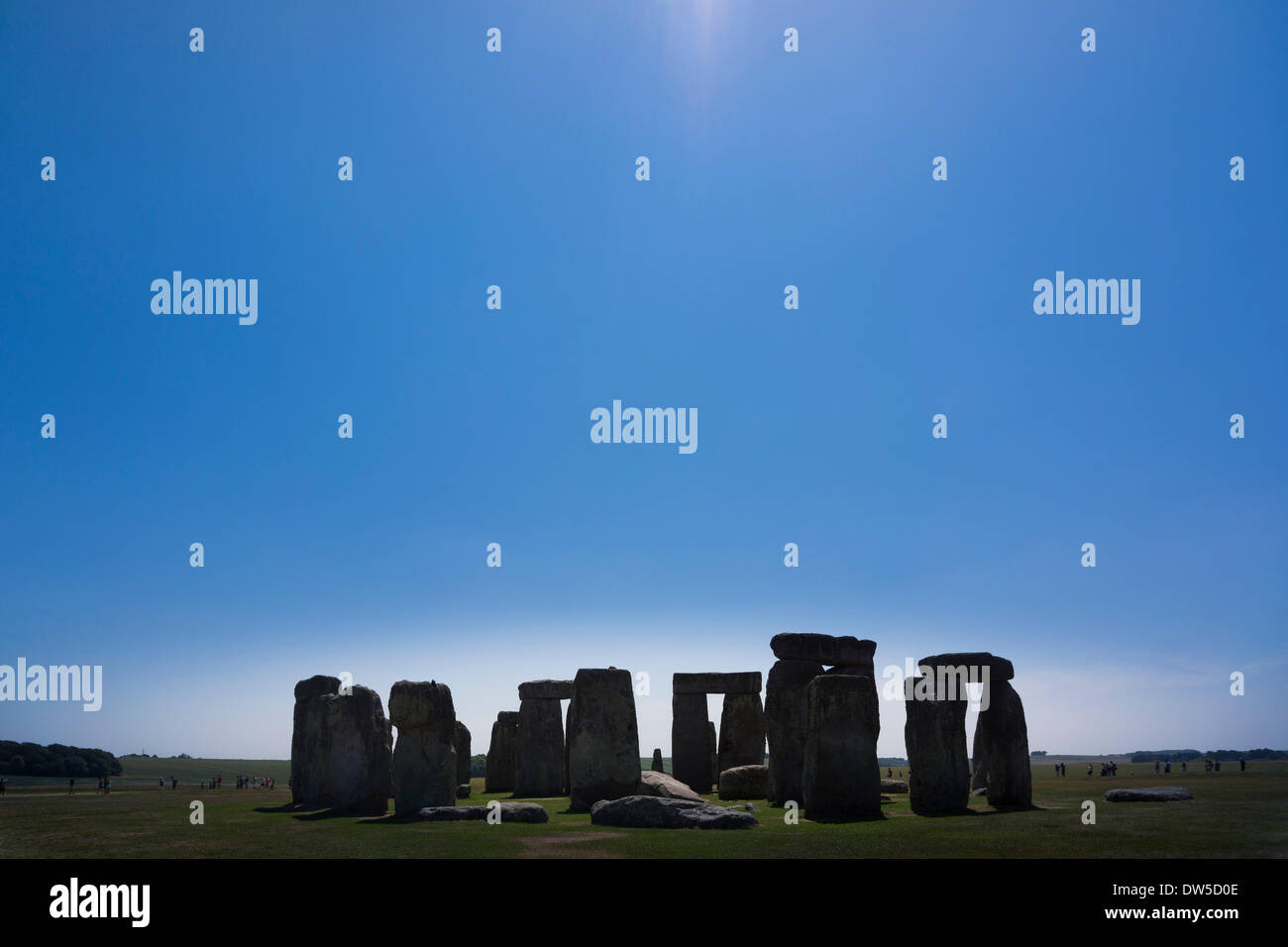Stonehenge, Sitio del Patrimonio Mundial de la UNESCO, la llanura de Salisbury, Wiltshire, Inglaterra, Reino Unido, Europa Foto de stock
