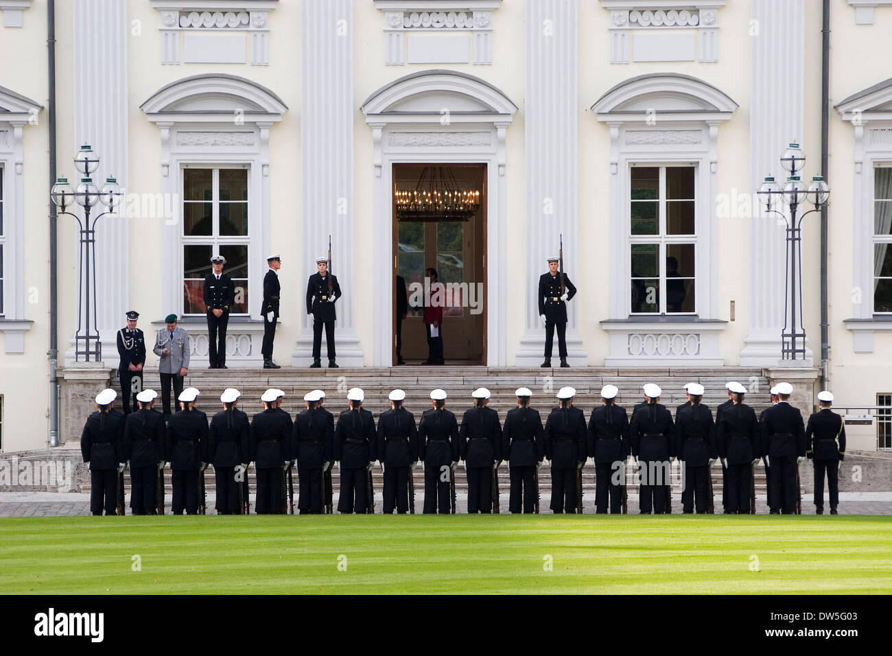 El palacio Bellevue, residencia oficial presidente de Alemania, Berlín Foto de stock