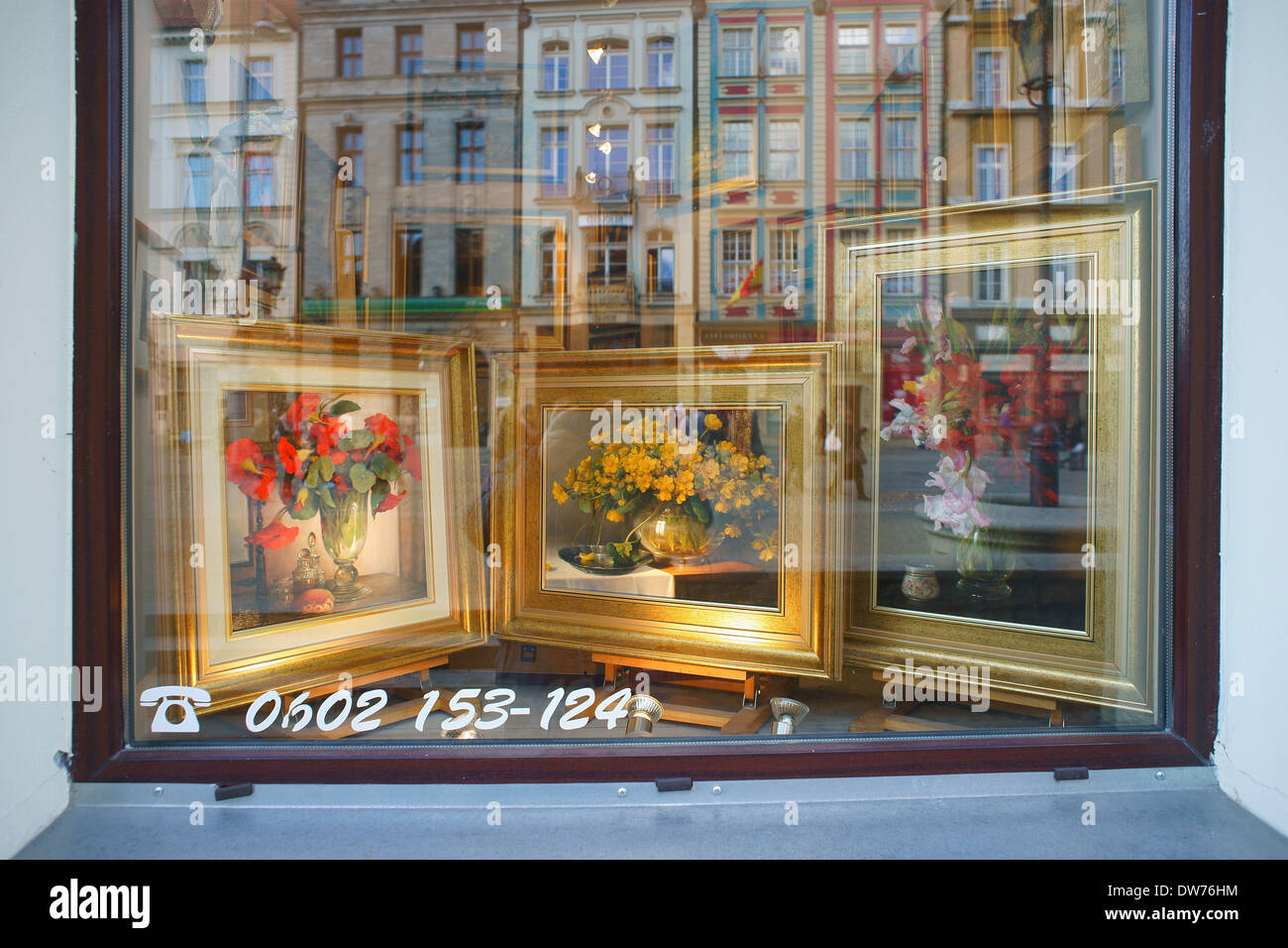 Galería de fotos cristal antiguo mercado de Wroclaw Foto de stock