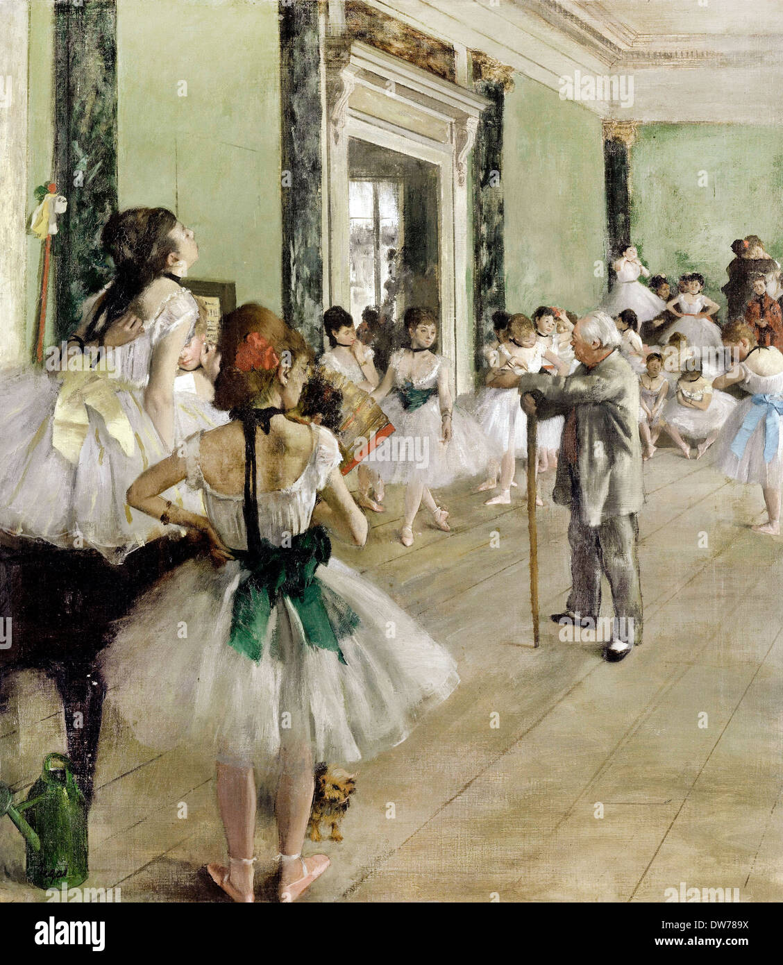 Edgar Degas, La clase de ballet 1871-1874 Óleo sobre lienzo. Musee d'Orsay, París, Francia. Foto de stock