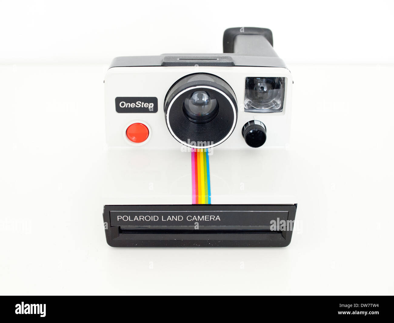 habilitar partido Republicano Eliminación Un OneStep Polaroid SX-70 Land Camera. (Polaroid OneStep Rainbow a rayas  blancas y cámara Fotografía de stock - Alamy