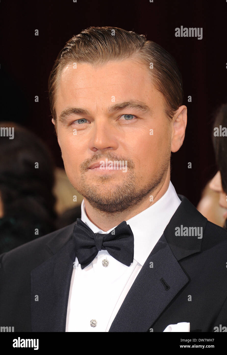 Oscar El Lobo De Wall Street Hollywood, California, USA. 2º de marzo de 2014. LEONARDO DICAPRIO,  nominado al Oscar al mejor actor por su trabajo en "el lobo de Wall Street'  llega vistiendo un esmoquin de Tom Ford