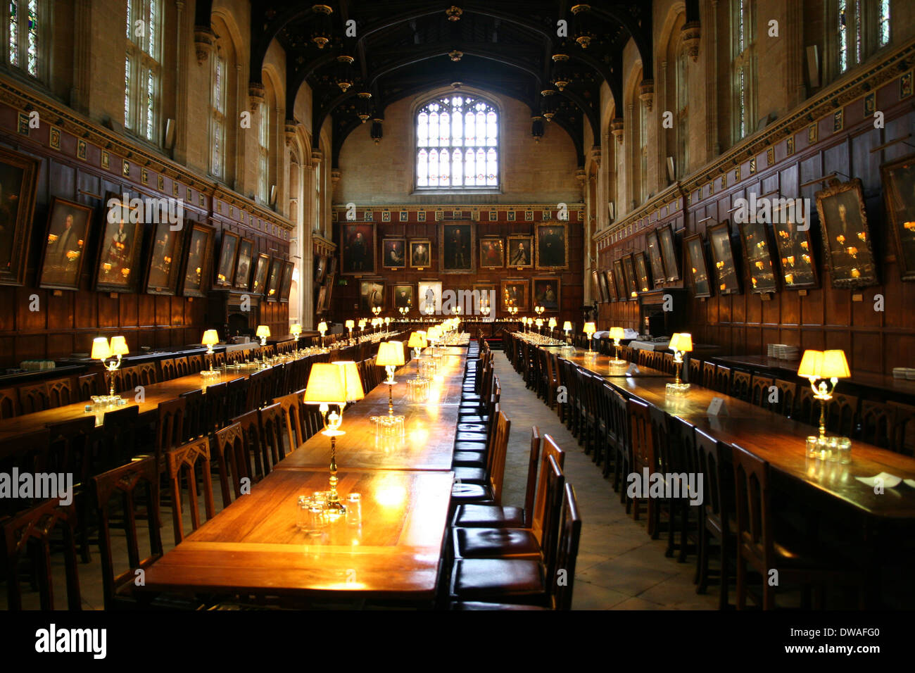 El comedor en el Christ Church College de Oxford, Reino Unido Fotografía de  stock - Alamy