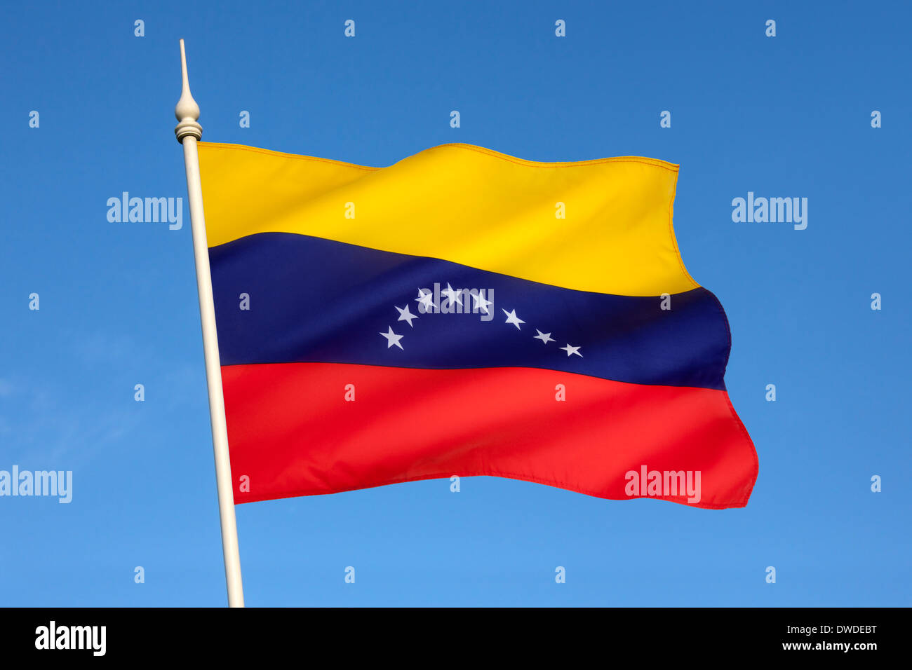 Bandera de Venezuela - America del Sur Foto de stock
