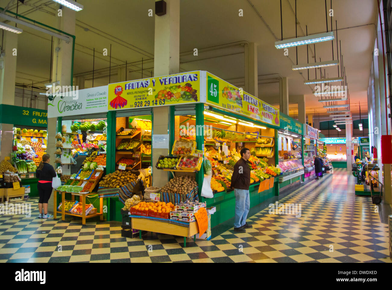 Mercado Central Market Hall, Las Palmas de Gran Canaria, Islas Canarias,  España, Europa Fotografía de stock - Alamy