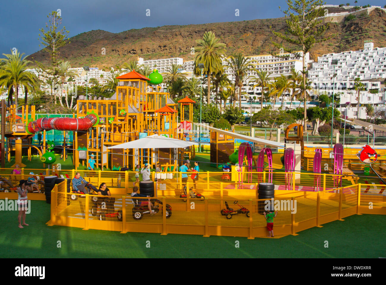 Angry Birds theme park, Puerto Rico, Gran Canaria, Islas Canarias, España,  Europa Fotografía de stock - Alamy