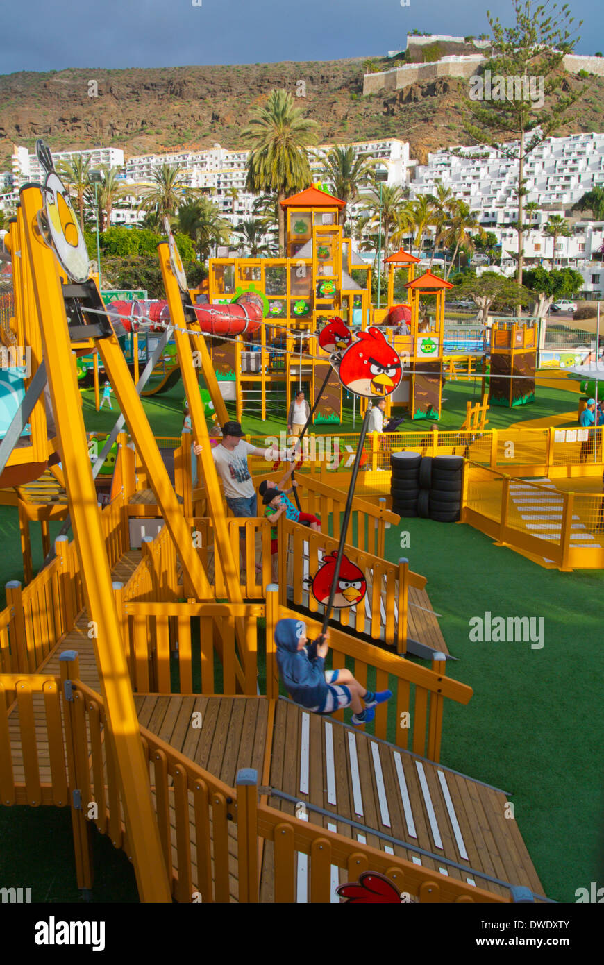 Angry Birds theme park, Puerto Rico, Gran Canaria, Islas Canarias, España,  Europa Fotografía de stock - Alamy