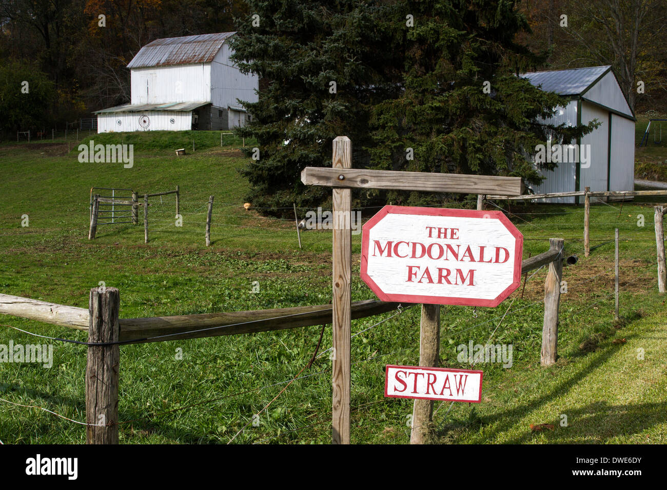 La granja de McDonald Fotografía de stock Alamy