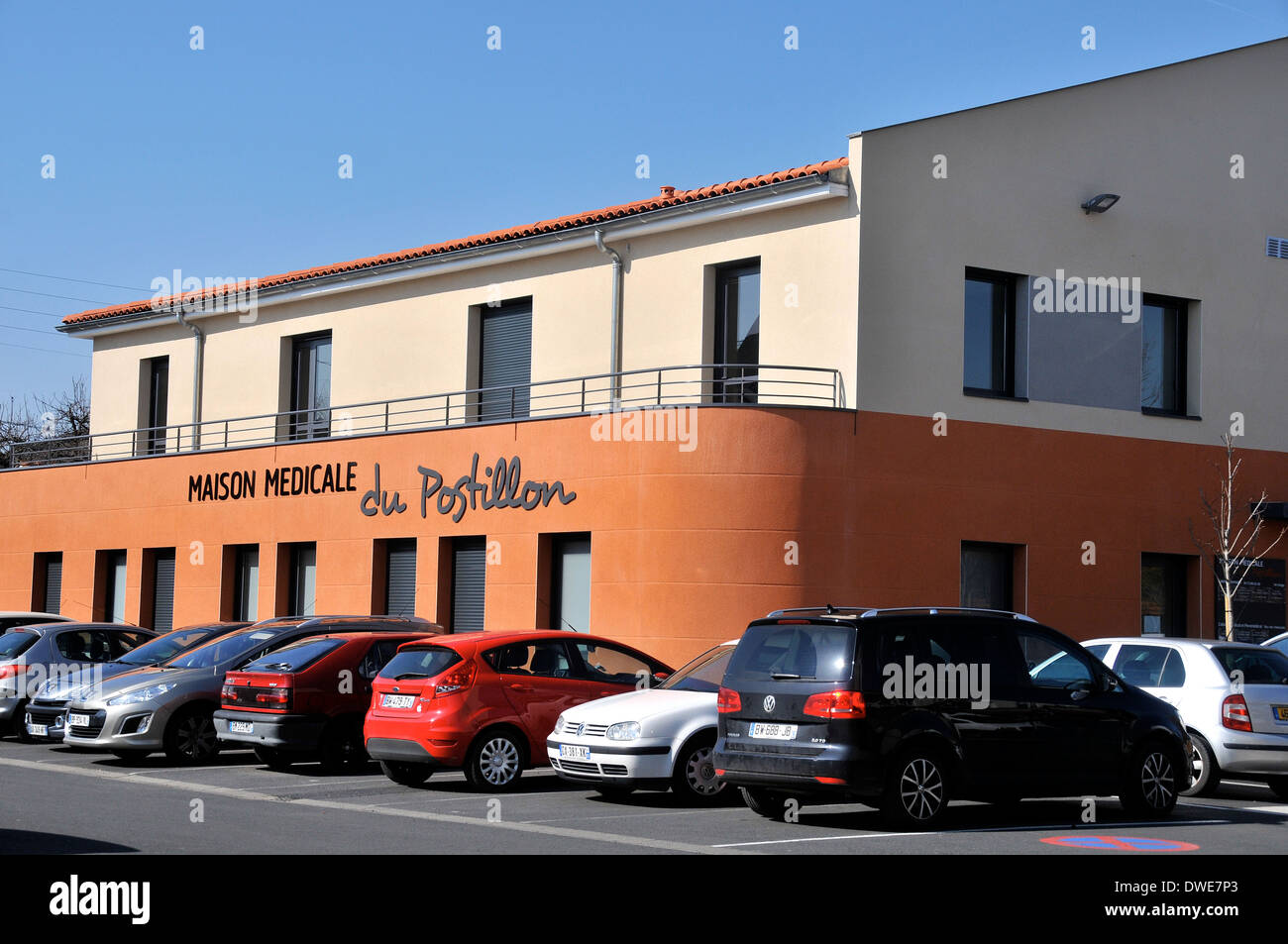 Maison du Medicale Postillon Issoire Puy-de-Dôme Auvernia Francia Massif-Central Foto de stock