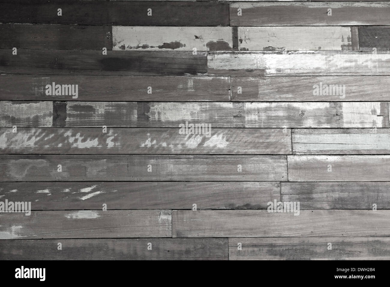 Fondo de madera vieja de color blanco y negro. Foto de stock