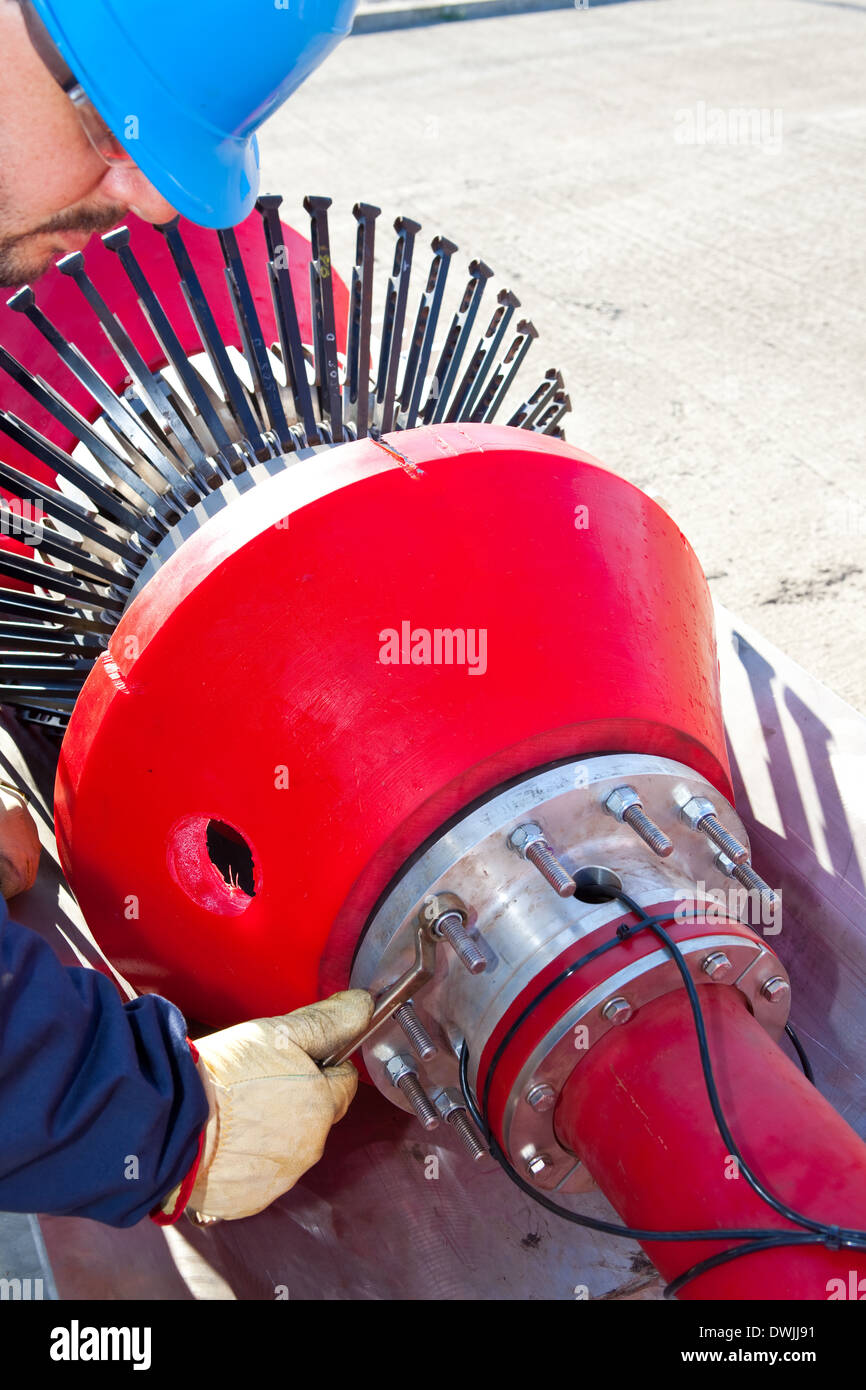 Inspección de tuberías Fotografía de stock - Alamy