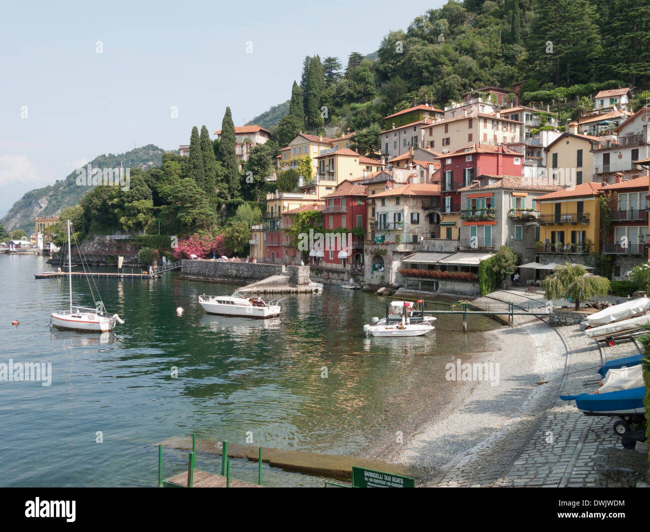 Varrenna, el Lago de Como, Italia Foto de stock