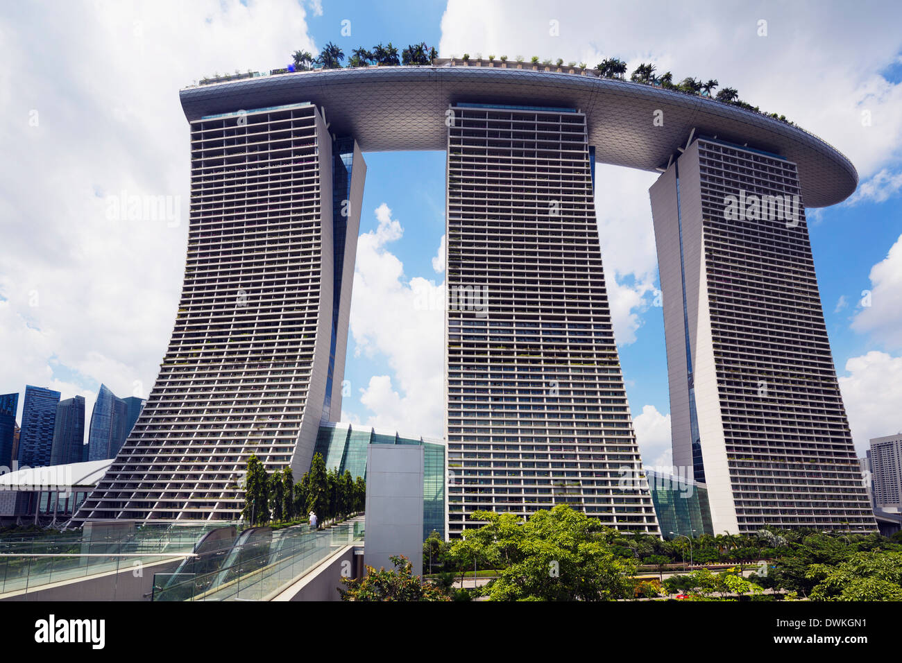 Hotel Marina Bay Sands, Singapur, Sudeste de Asia, Asia Foto de stock