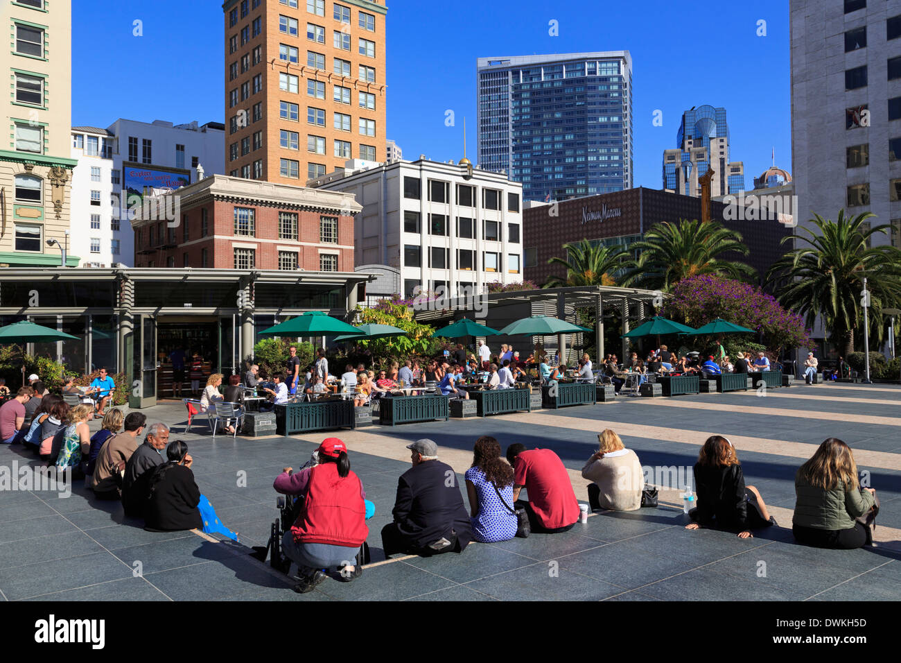 Union Square, San Francisco, California, Estados Unidos de América, América del Norte Foto de stock