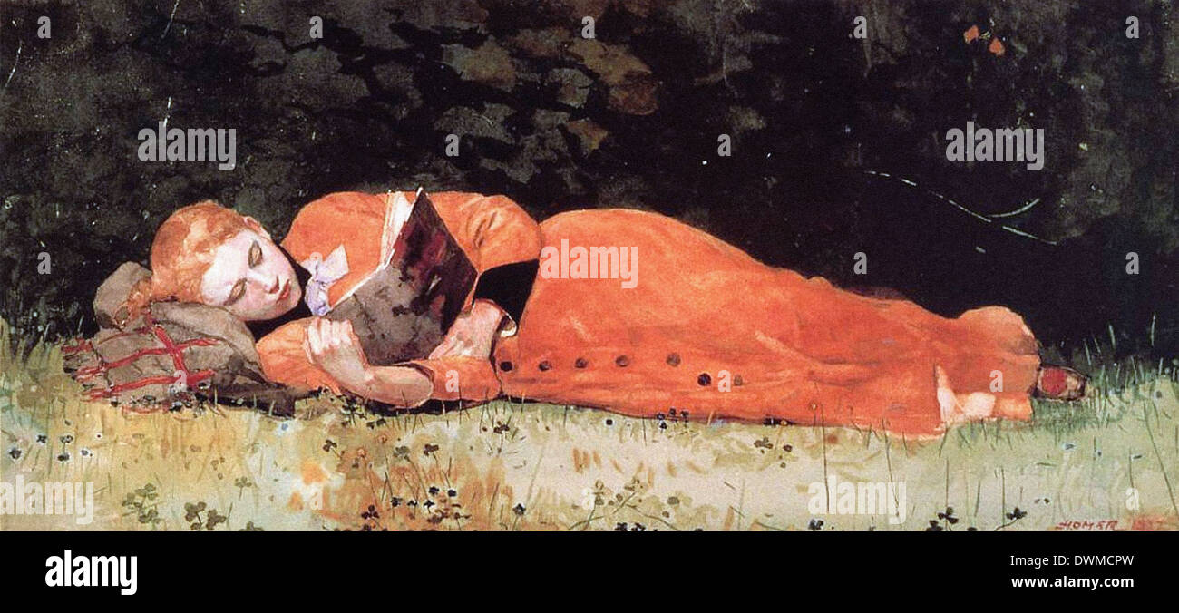 Winslow Homer - La nueva novela Foto de stock
