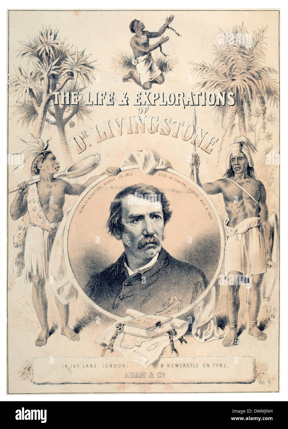 Médico Dr. David Livingstone escocés Scottish Congregacionalista médico misionero pionero Foto de stock