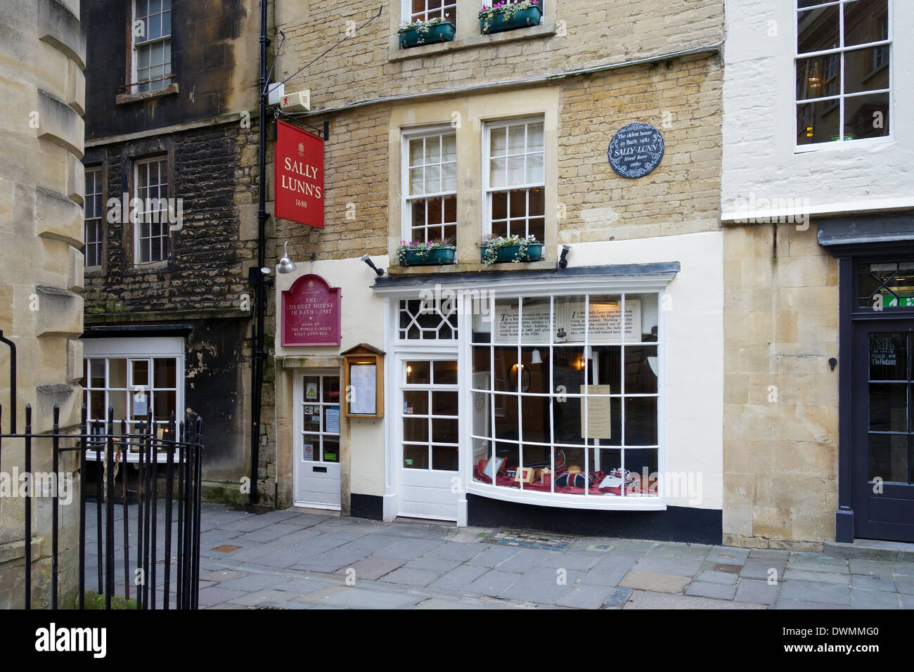 Sally Lunns Historic Eating House & Museum. La casa más antigua de Bath, North Parade Passage, Bath, Somerset, Inglaterra, Reino Unido Foto de stock