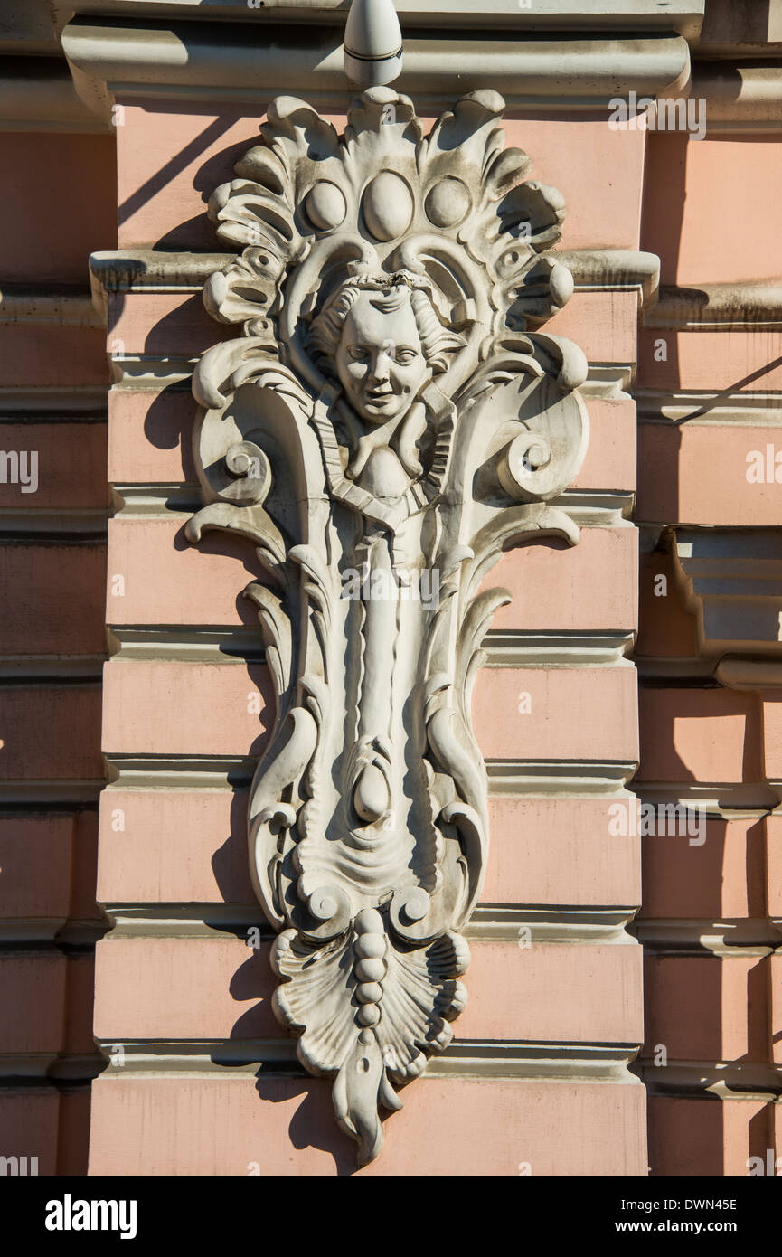 Detalle arquitectónico, San Petersburgo, Rusia, Europa Foto de stock