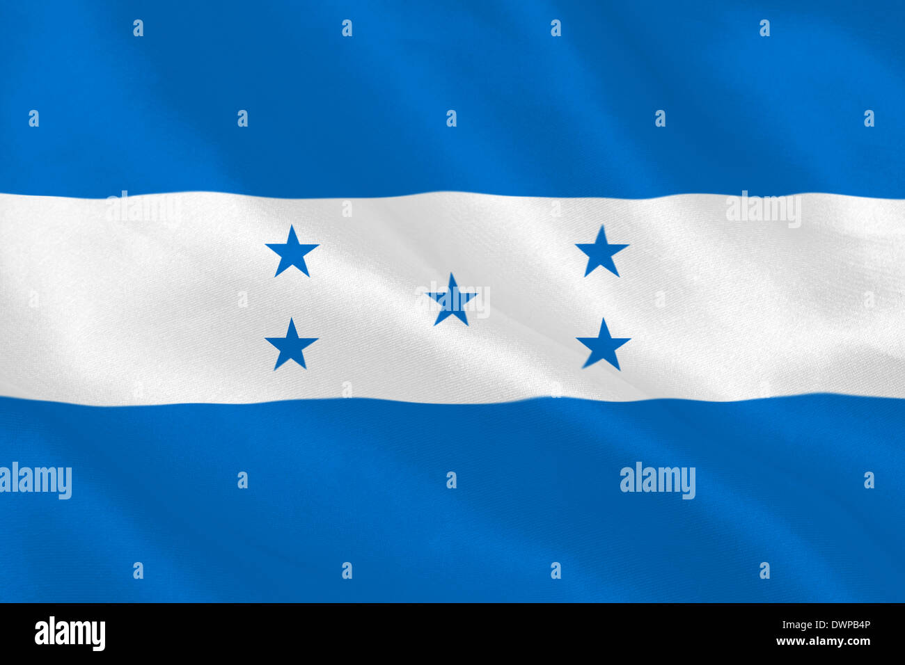 Bandera de Honduras Foto de stock